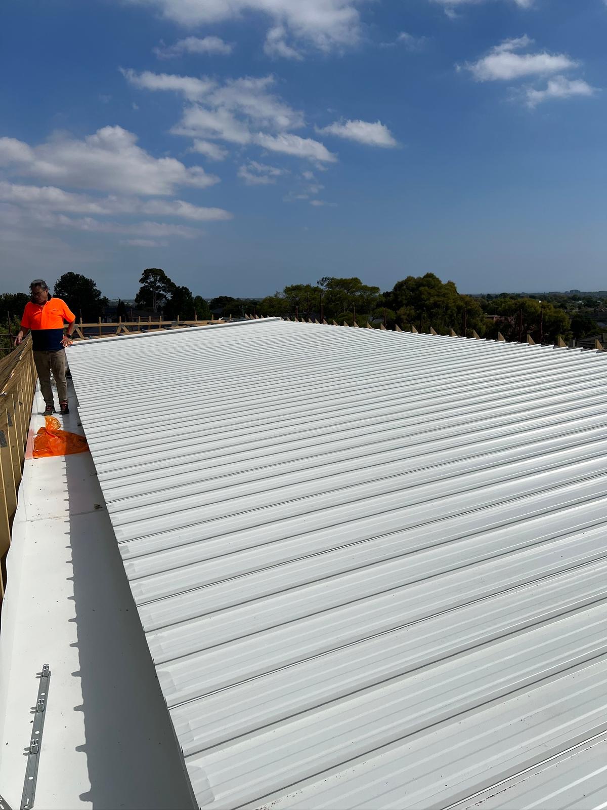 Completed Colorbond metal roof